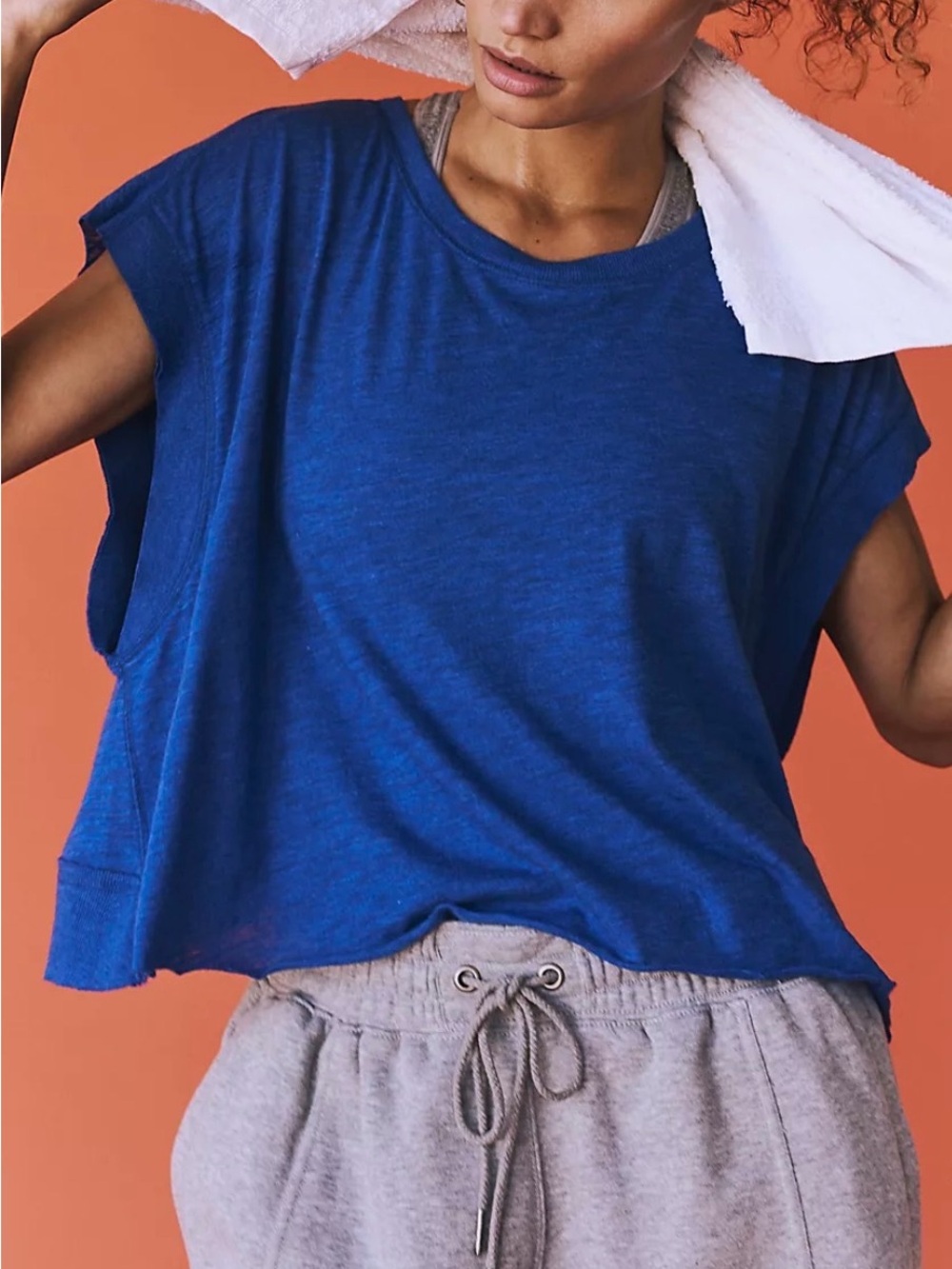 Free People Movement Everyday Relaxed Blue Tank Top. Size M